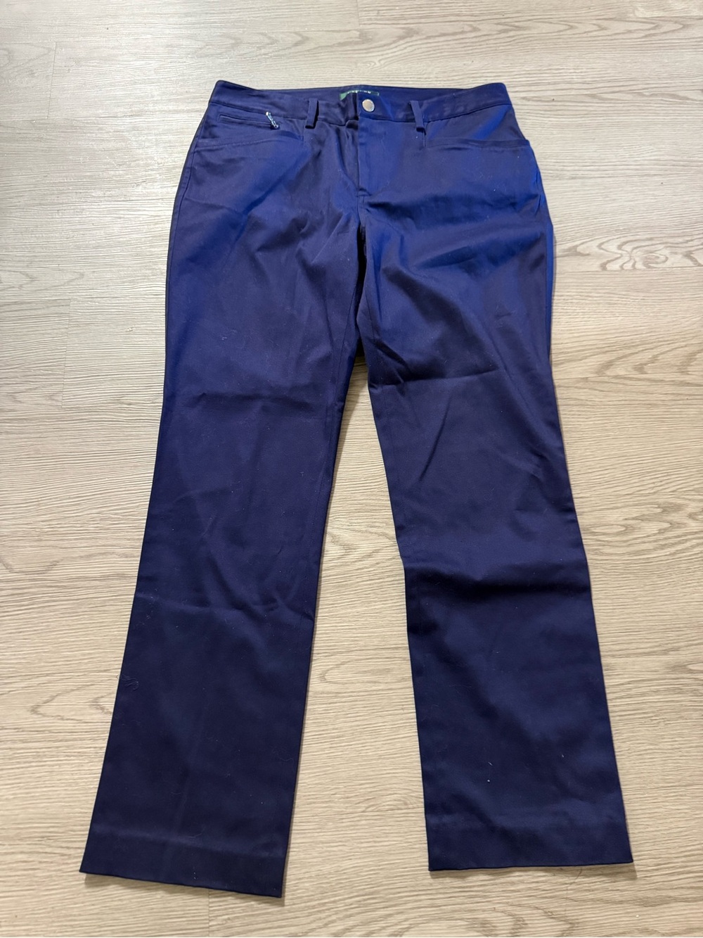 Polo Ralph Lauren Men's Navy Blue Stretch Size 12 Classic Fit Chino Pants